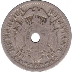 5 Centavos with hole