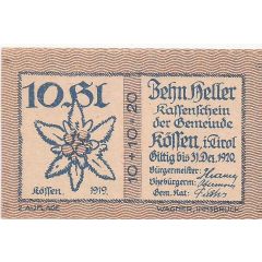 10 Heller Kössen in Tirol
