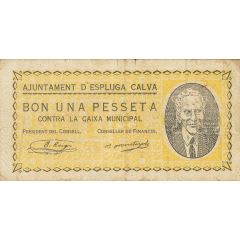 1 Peseta Espluga Calva