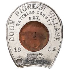 Encased Cent - Doon Pioneer Village Cent 1967