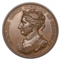Medal - George IV Death of Caroline, T. Halliday, bronze