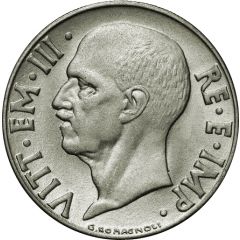 20 Centesimi - Victor Emmanuel III non-magnetic, reeded edge