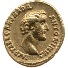 Quinarius Aureus - Antoninus Pius AVG PIVS P M TR P COS II, Aequitas
