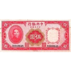 5 Yuan Central Bank of China