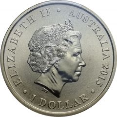 1 Dollar - Elizabeth II 4th Portrait - Chinese Lion Dance