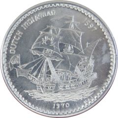 Mardi Gras Token - Poseidon Dutch Indiaman