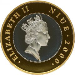 5 Dollars - Elizabeth II Queen Mother - Engagment Portrait