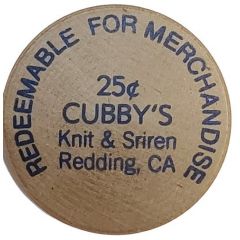 25 Cents - Cubby's Knit and Sriren Redding, California