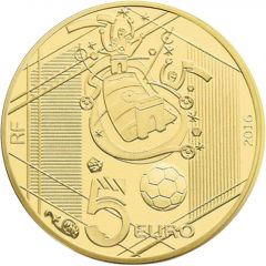 5 Euros Euro UEFA 2016