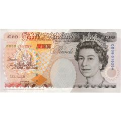 10 Pounds Elizabeth II Charles Dickens, four `£10`