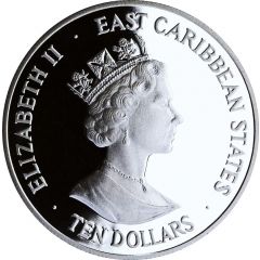 10 Dollars - Elizabeth II Inaugural Test Match Cricket
