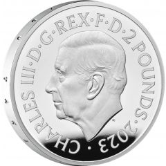 2 Pounds - Charles III The Police, Silver Proof