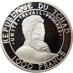 1000 Francs Multicolor orang-outan
