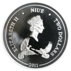 2 Dollars - Elizabeth II Doves