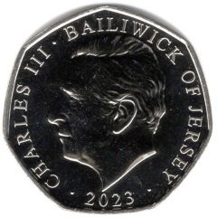 50 Pence - Charles III Father Christmas, Colourised