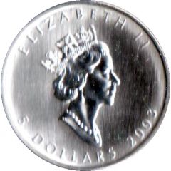 5 Dollars - Elizabeth II 1 oz. Summer Maple Leaf
