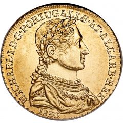 1/2 Peça - Miguel I Lisboa mint