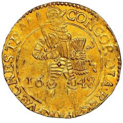1 Ducat Early type, plain circle