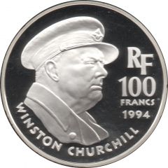 100 Francs Winston Churchill