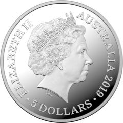 5 Dollars - Elizabeth II 4th Portrait - Centenary of the Treaty of Versailles - Silver Proof