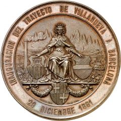 Medal - Railway from Villanueva to Barcelona