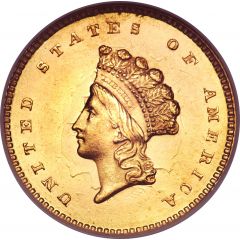 1 Dollar `Small Indian Head` Type 2