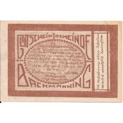 50 Heller Bachmanning