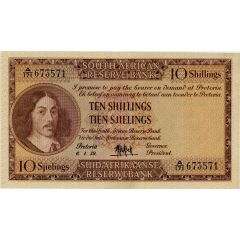 10 Shillings Afrikaans - English