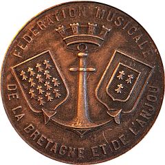 Medal - Fédération Musicale Bretagne Anjou - Concours 1928 de St Nazaire