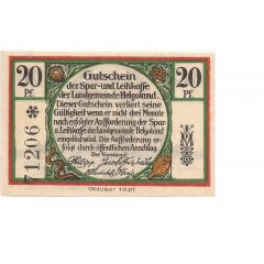 20 Pfennig Spar- und Leihkasse