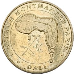 Jeton touristique - Monnaie de Paris - Paris - Espace Montmartre - Dali