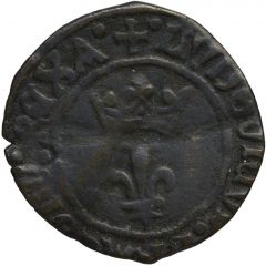 Denier Coronat of Provence - Louis XII