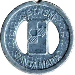 Transport Token - SETPSM Santa Maria with two holes