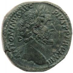 Sestertius - Antoninus Pius PIETATI AVG COS IIII S C, Pietas