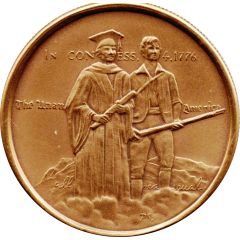 Medal - American Revolution Bicentennial Massachusetts