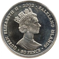 50 Pence - Elizabeth II Queen and Duke of Edinburgh