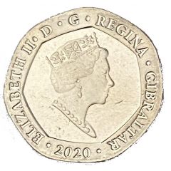 20 Pence - Elizabeth II Dolphin