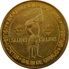 jeton touristique monnaie de paris Aigues-Mortes les salins n° 2 SALIN DE GIRAUD GRUISSAN 2008