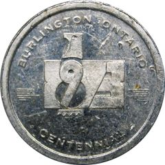 Token - Burlington Centennial 1973 Ontario