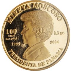 100 Balboas Mireya Moscoso