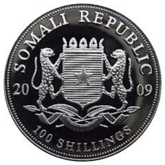 100 Shillings Elephant, Silver Bullion Coinage
