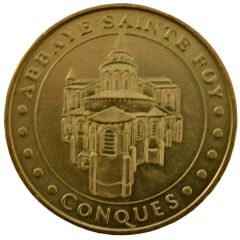 Tourist token - Monnaie de Paris - Conques - Abbaye Sainte-Foy