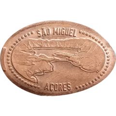 Elongated coin - Açores Sao Miguel