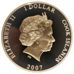 1 Dollar - Elizabeth II Diamond Wedding - Elizabeth II in wedding dress and Prince Philip in uniform