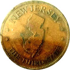 Token - Shell’s States of the Union Coin Game, Version 1 New Jersey