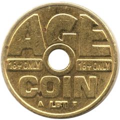 Cigarette Vending Token - Age Coin LBT