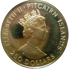 250 Dollars - Elizabeth II The Burning of the Bounty