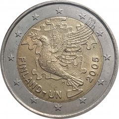 2 Euros 60th Anniversary - Finland in UN