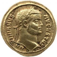 Aureus - Maximianus Head right, P M TR P P P