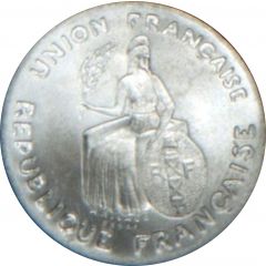 1 Franc Essai aluminium, flat rim